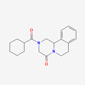 Chemical structure of Praziquantel