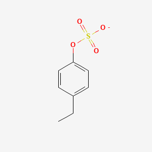 Chemical structure of 4-ethylphenyl sulfate