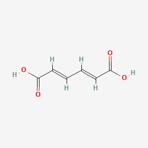 Chemical structure of Muconic Acid