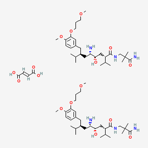 Chemical structure of Aliskiren Hemifumarate