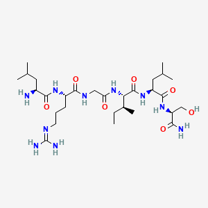Chemical structure of LRGILS-NH2