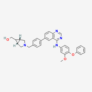 Chemical structure of PEP azide