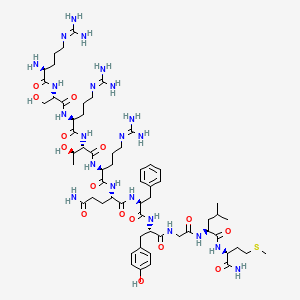 Chemical structure of Hemokinin 1 (mouse)
