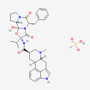 Chemical structure of Dihydroergocristine mesylate