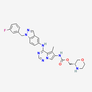 Chemical structure of AC480 (BMS-599626)