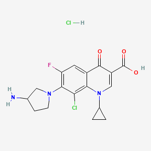 Chemical structure of Clinafloxacin (hydrochloride)