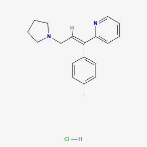 Chemical structure of trans-Triprolidine hydrochloride