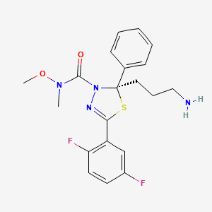 Chemical structure of (R)-Filanesib