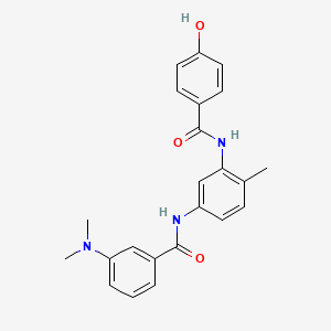 Chemical structure of ZM336372