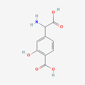 Chemical structure of 4-Carboxy-3-hydroxyphenylglycine