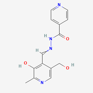 Chemical structure of Pyridoxal isonicotinoyl hydrazone