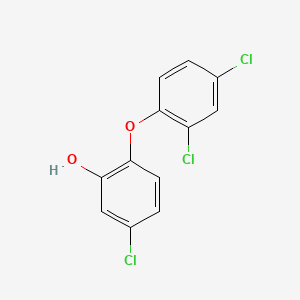Chemical structure of Triclosan