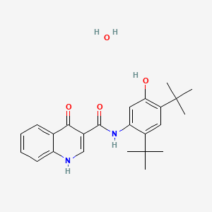 Chemical structure of Ivacaftor hydrate