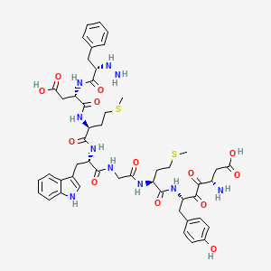 Chemical structure of Desulfated sincalide