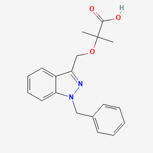 Chemical structure of Bindarit