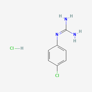 Chemical structure of 4-Chlorophenylguanidine hydrochloride