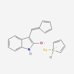 Chemical structure of (Z)-FeCP-oxindole
