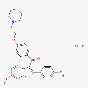 Chemical structure of Raloxifene HCl