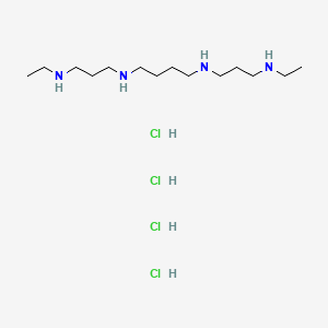 Chemical structure of N1, N12-Diethylsperminemiddot4HCl