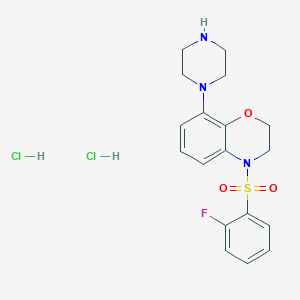 Chemical structure of R 1485 dihydrochloride