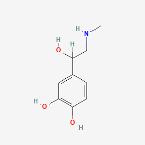 Chemical structure of DL-Adrenaline