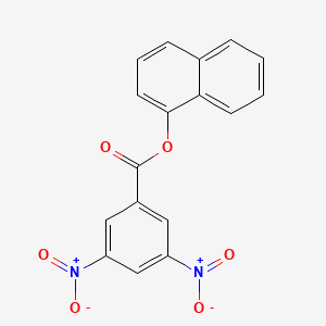 Chemical structure of 1-Naphthyl 3,5-dinitrobenzoate