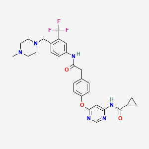 Chemical structure of WS6