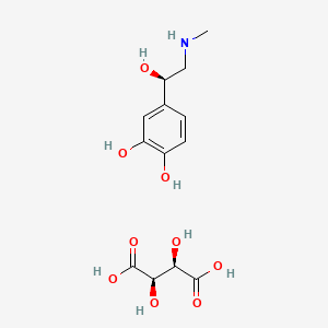 Chemical structure of Epinephrine Bitartrate