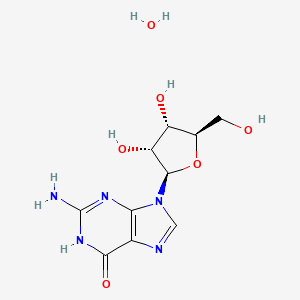 Chemical structure of Guanosine Hydrate