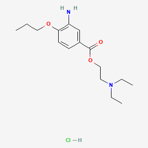 Chemical structure of Proparacaine HCl
