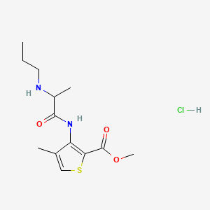 Chemical structure of Articaine HCl