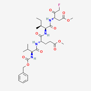 Chemical structure of Z-VEID-FMK