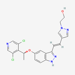 Chemical structure of LY2874455