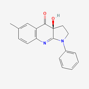 Chemical structure of (-)-Blebbistatin