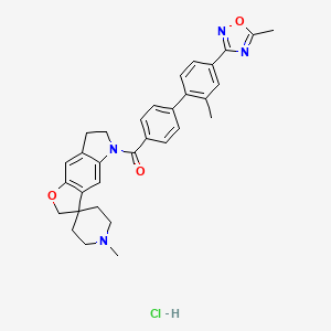 Chemical structure of SB 224289 hydrochloride