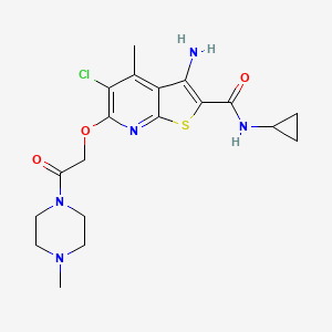 Chemical structure of LY2119620