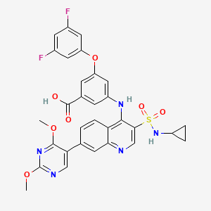 Chemical structure of GSK 2837808A