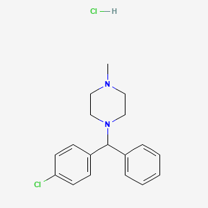 Chemical structure of Chlorcyclizine Hydrochloride