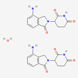 Chemical structure of Lenalidomide hemihydrate