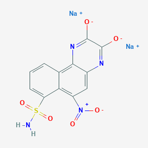 Chemical structure of NBQX disodium salt