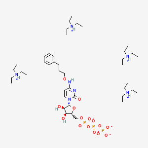 Chemical structure of MRS 4062 triethylammonium salt