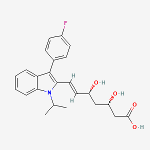 Chemical structure of Fluvastatin