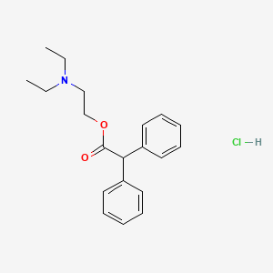 Chemical structure of Adiphenine HCl