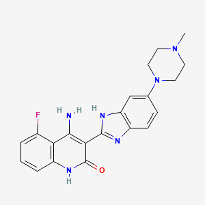 Chemical structure of Dovitinib