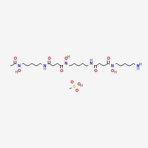 Chemical structure of Deferoxamine mesylate