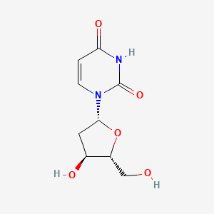 Chemical structure of 2-Deoxyuridine