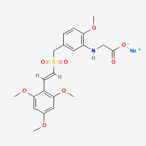 Chemical structure of Rigosertib sodium