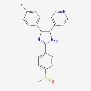 Chemical structure of SB 203580
