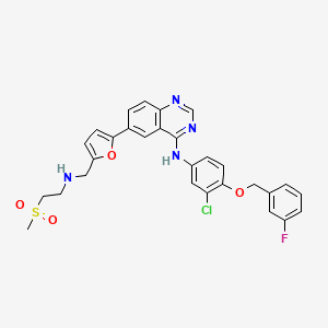 Chemical structure of Lapatinib