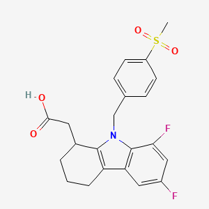 Chemical structure of L-670,596